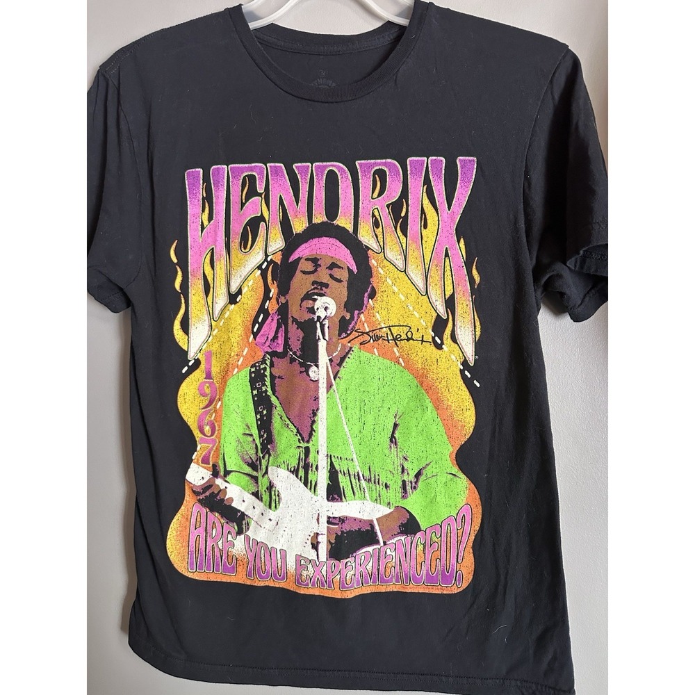 Authentic Hendrix Men's‎ Black Graphic Hendrix T-Shirt Size Medium